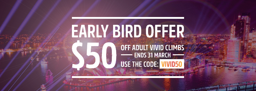vivid sydney bridgeclimb early bird special offer