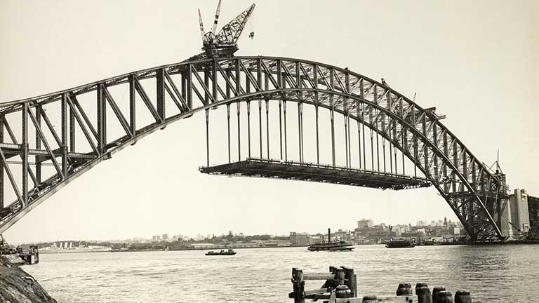 road deck construction of sydney harbour bridge 