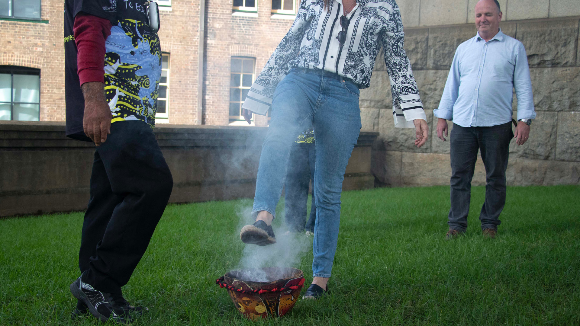 Indigenous smoking ceremony