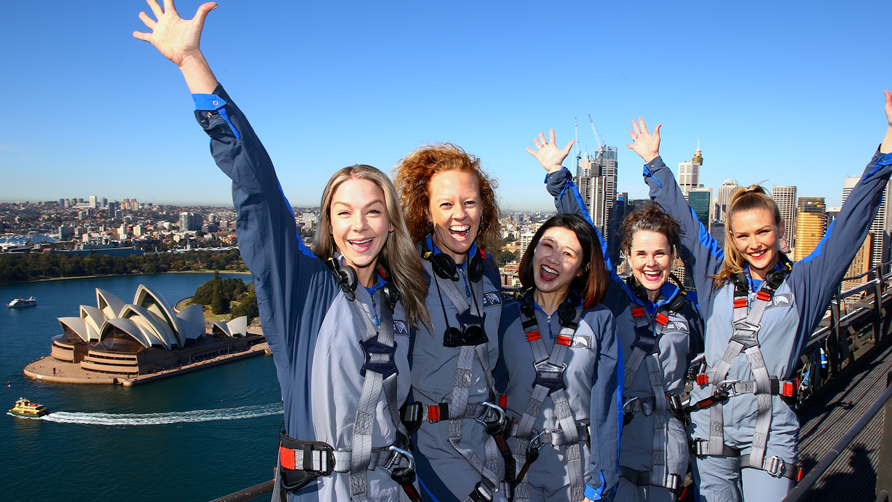 Friends at the BridgeClimb Summit