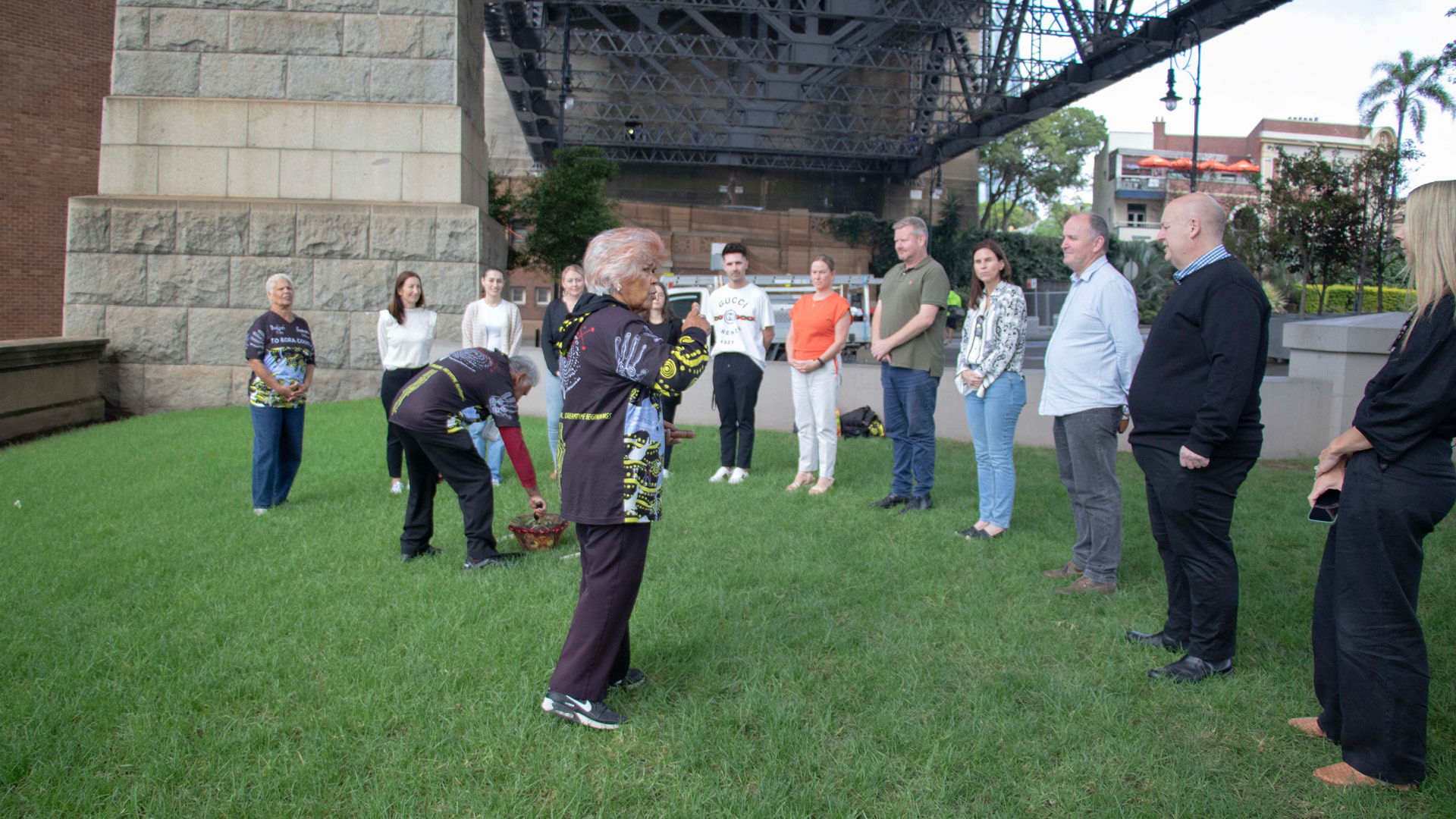 Indigenous smoking ceremony
