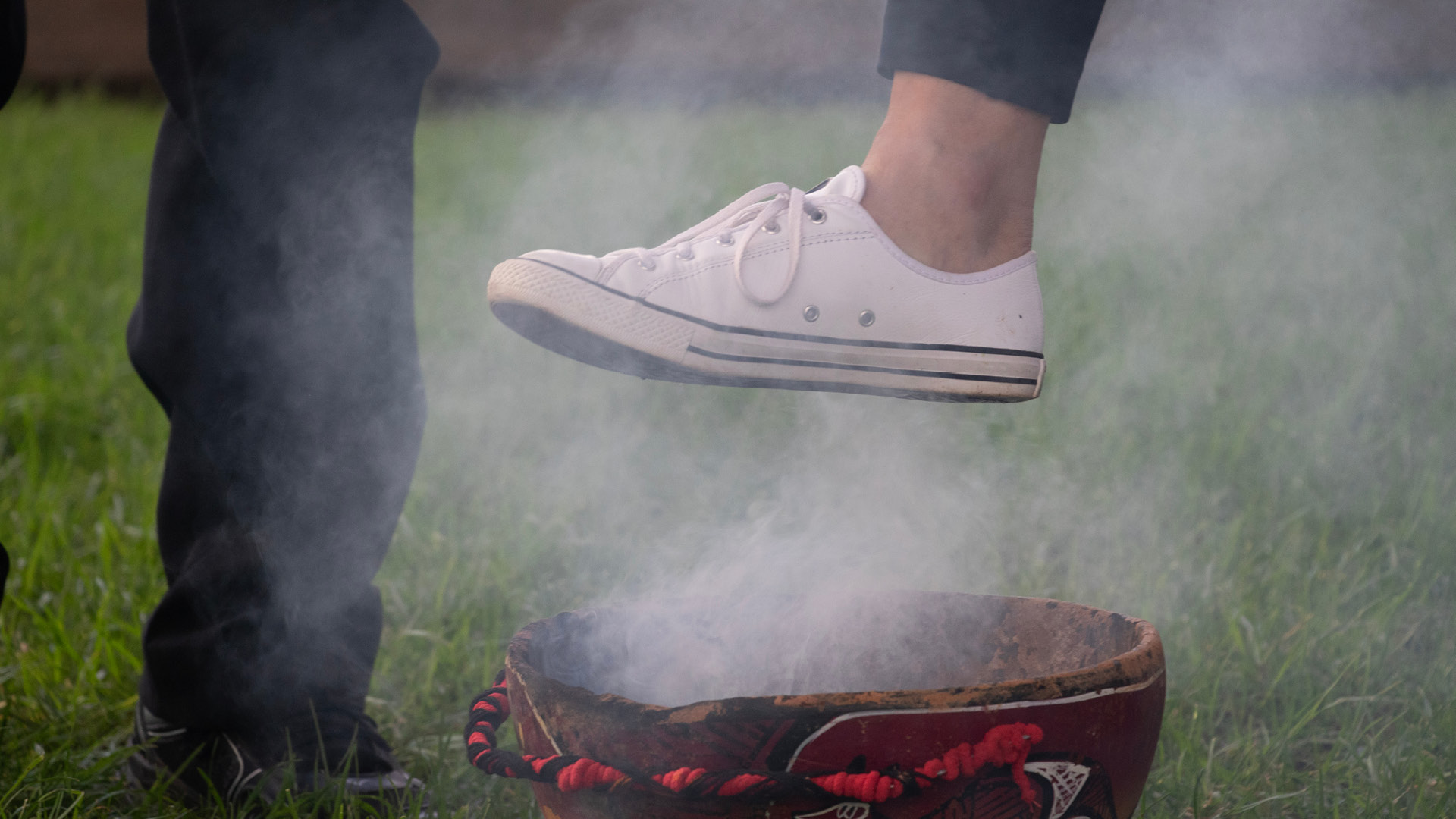 Indigenous smoking ceremony