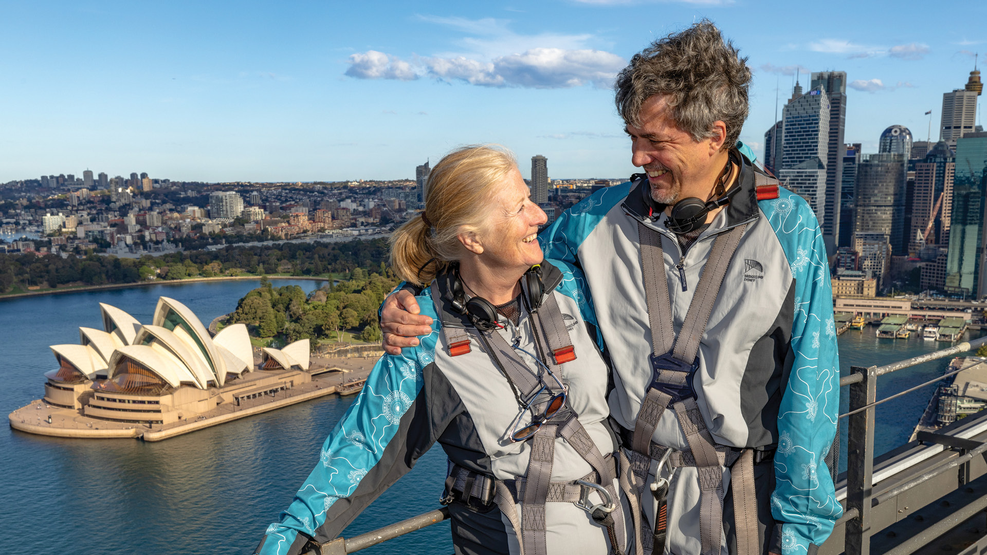Couple at Summit of Sydney Harbour Bridge