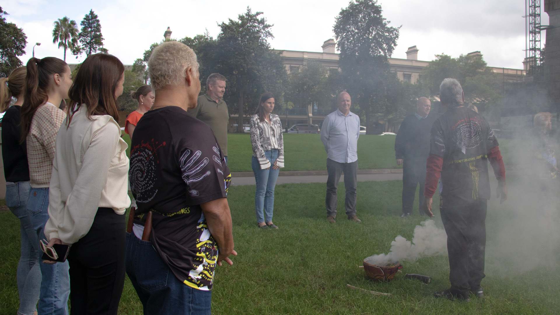 Indigenous smoking ceremony