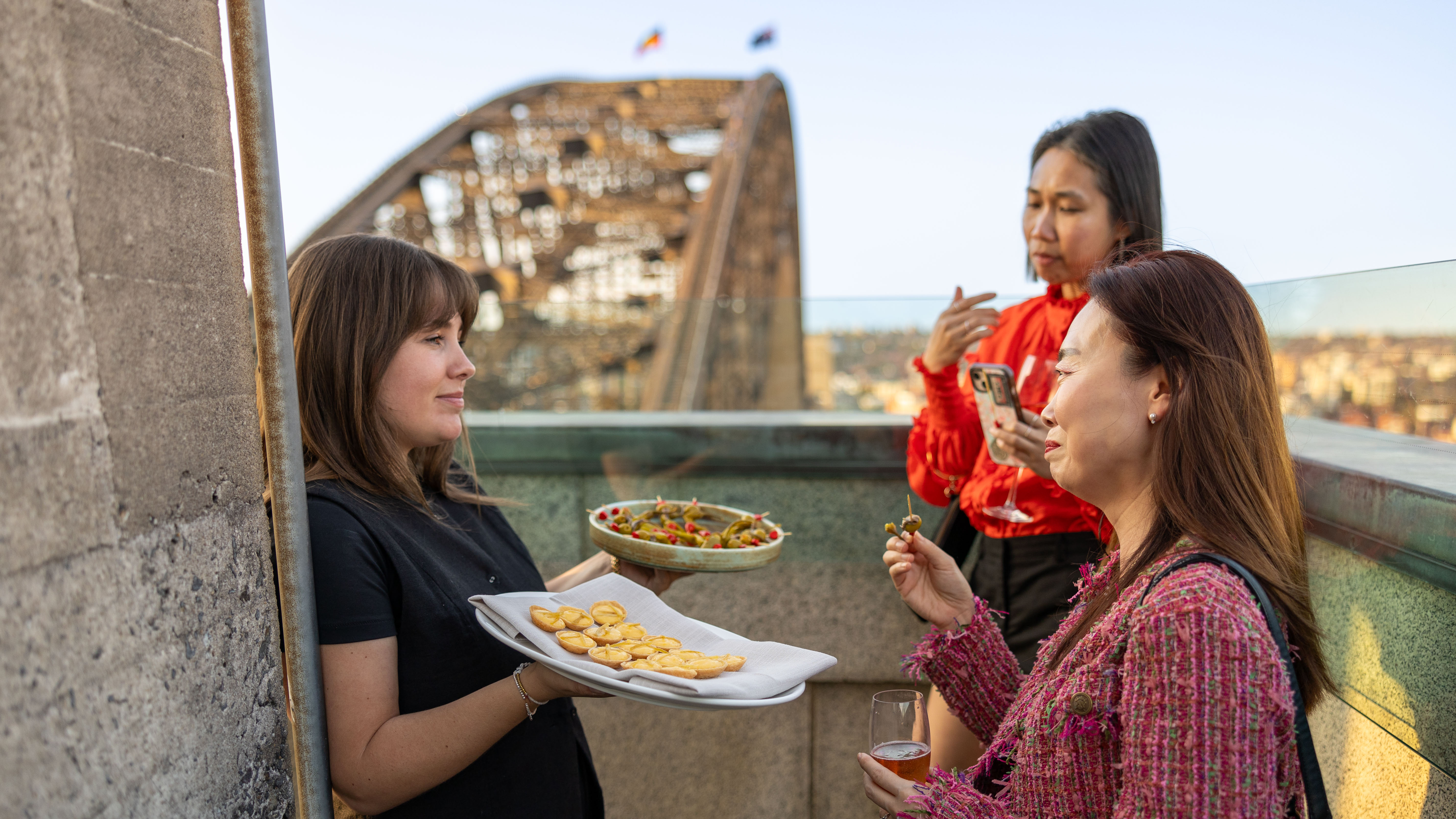 Canapes at the Pylon