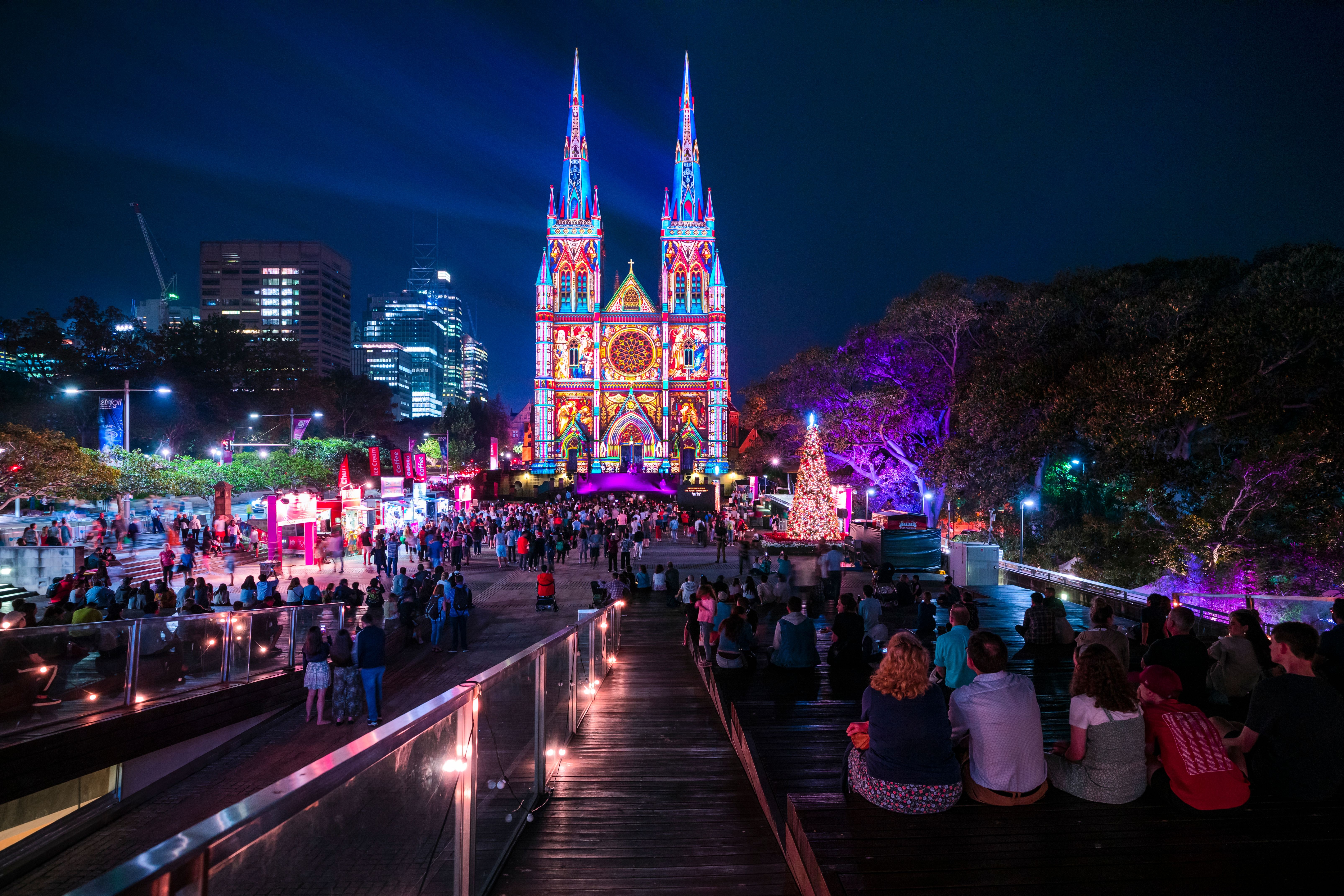 Christmas Lights at St Mary's Cathedral