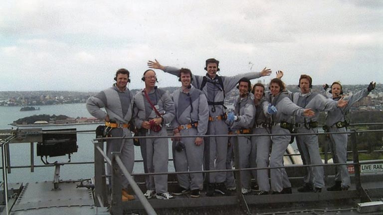 first BrdigeClimb climbers Sydney Harbour bridge