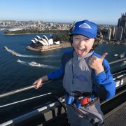 Girl Guides climb the Sydney Harbour Bridge