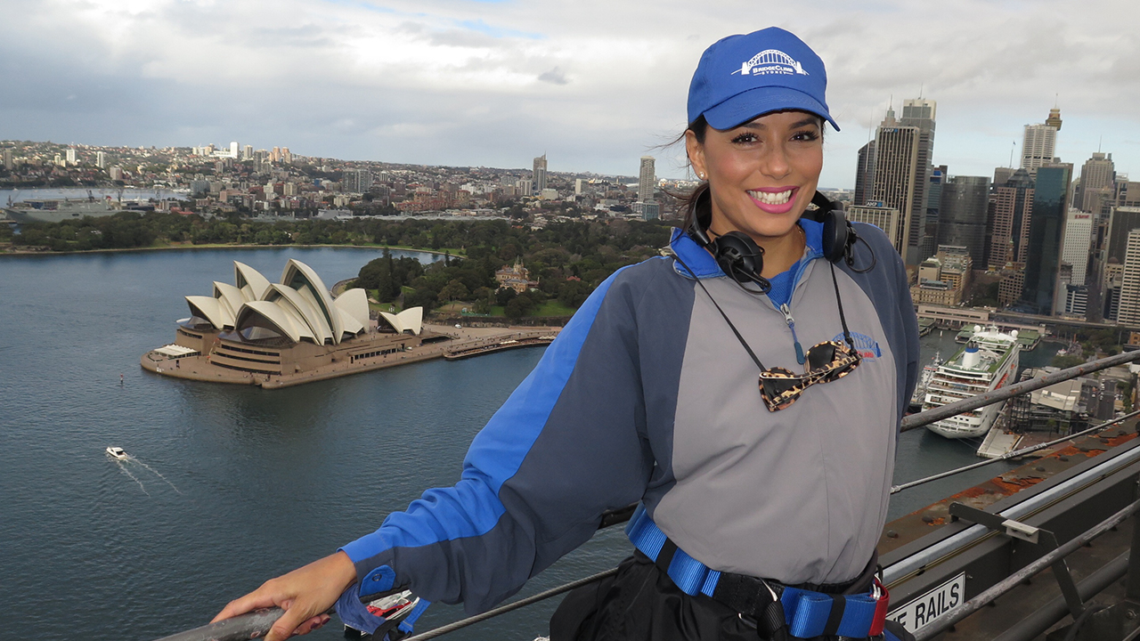 Eva Longoria BridgeClimb Sydney Harbour Bridge