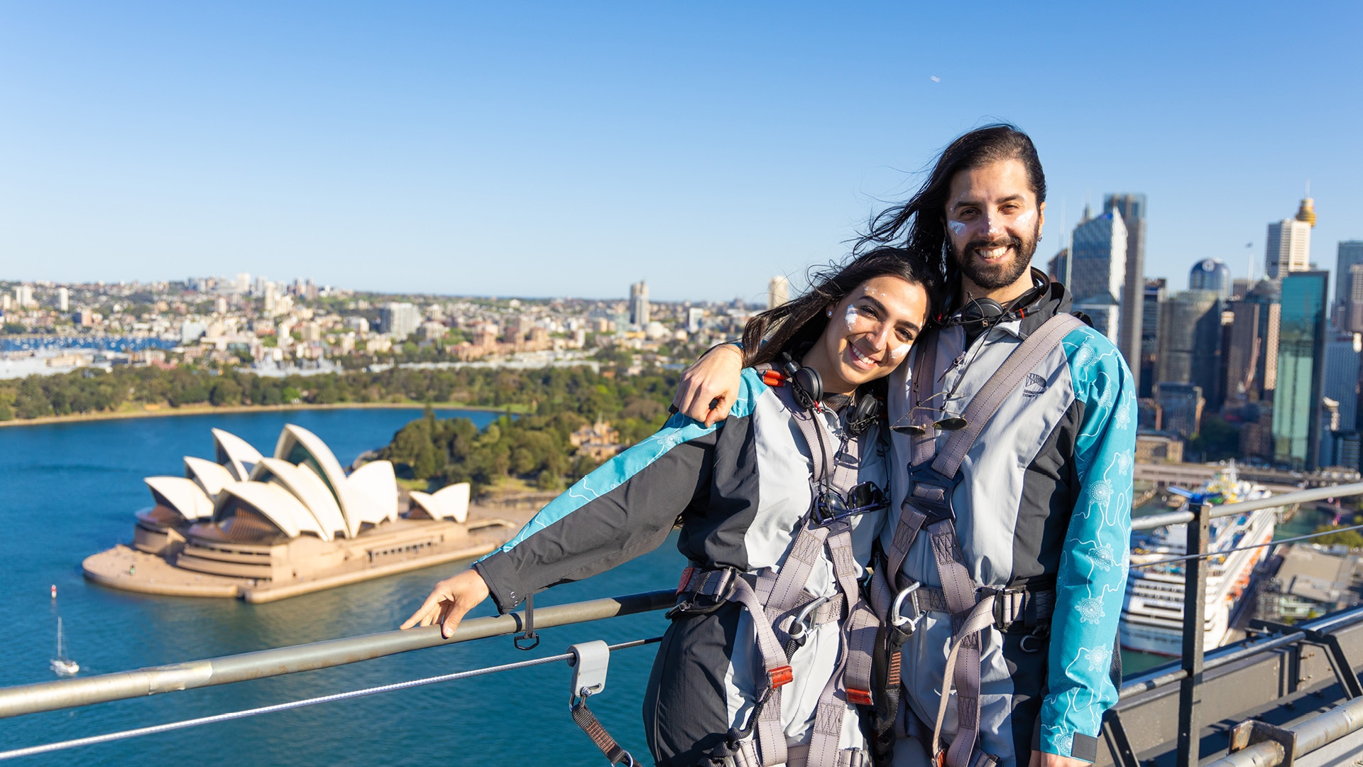 Couple at Summit of Sydney Harbour Bridge