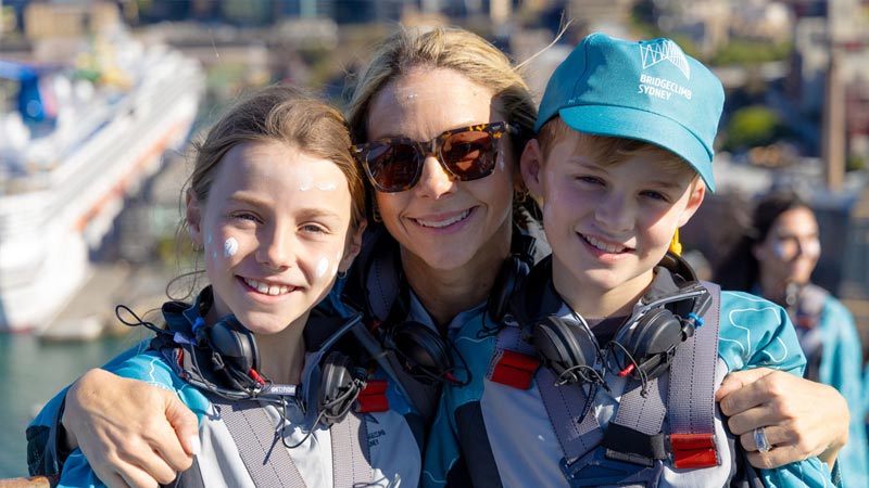 Family at the BridgeClimb Summit