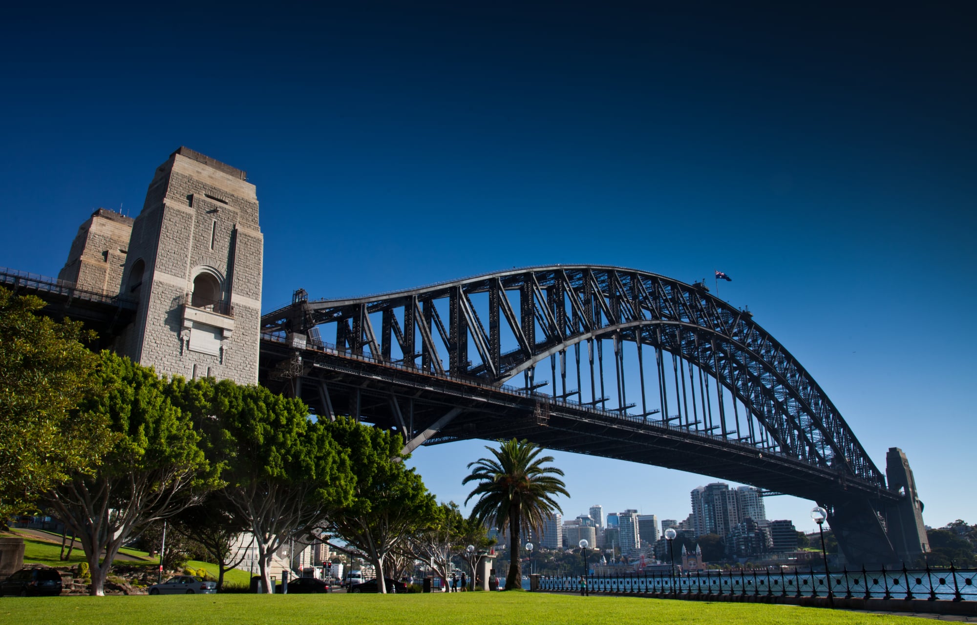 Sydney Harbour bridge during the day