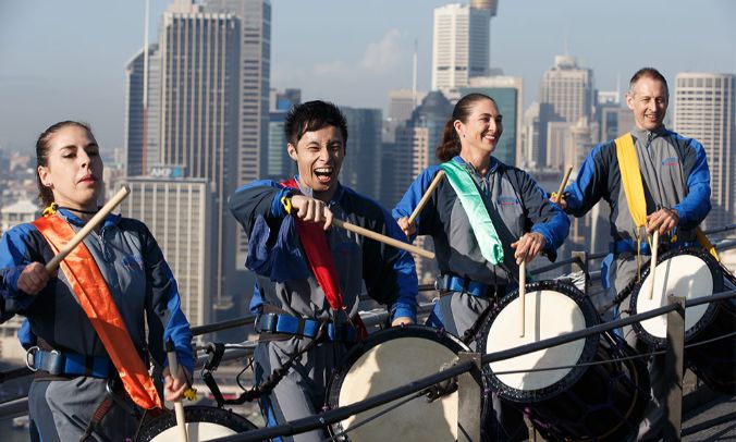 Taiko at the Summit of the Sydney Harbour Bridge