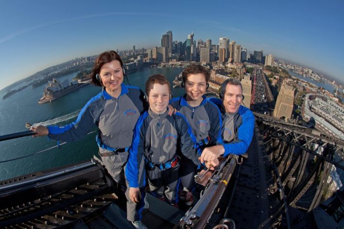 Family doing BridgeClimb Family doing BridgeClimb