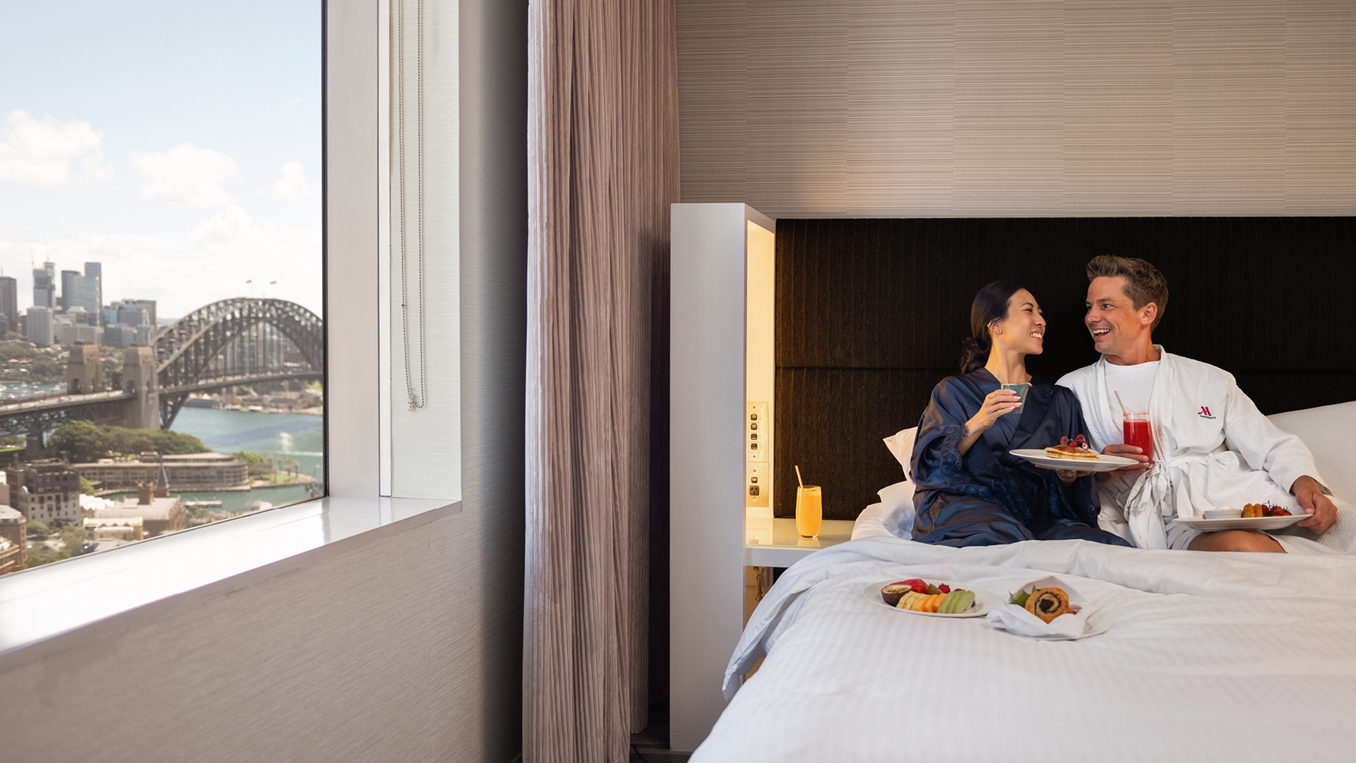 Couple at Sydney Harbour Marriott