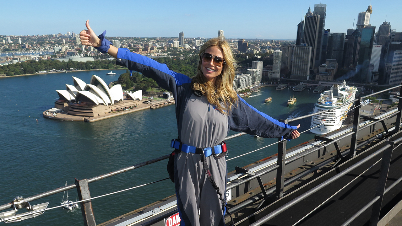 Heidi Klum BridgeClimb Sydney Harbour Bridge