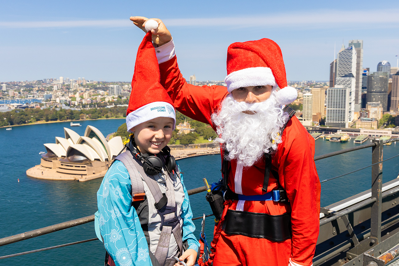 Santa Photos on the Sydney Harbour Bridge Summit