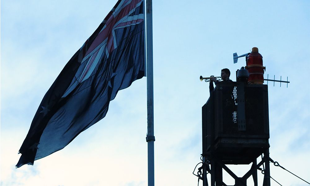 Anzac Day on the Sydney Harbour Bridge