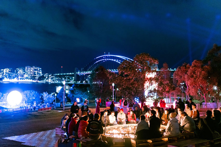 Barangaroo during Vivid Sydney