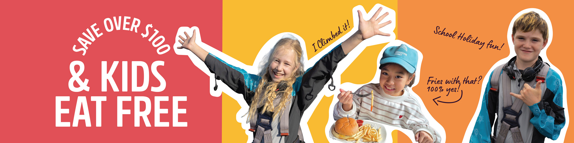 BridgeClimb - Kids eat free during the Winter School Holidays