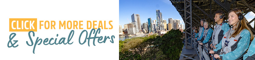 click for more information on bridgeclimb deals and special offers