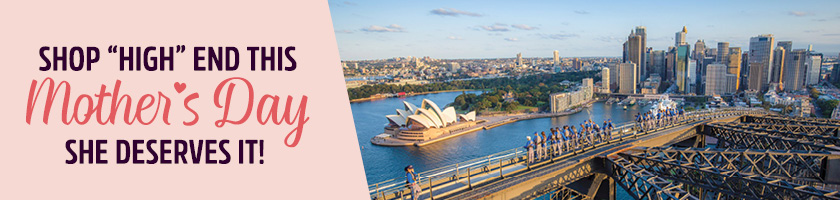 Image of the view from the Summit of the Sydney Harbour Bridge over Sydney Harbour