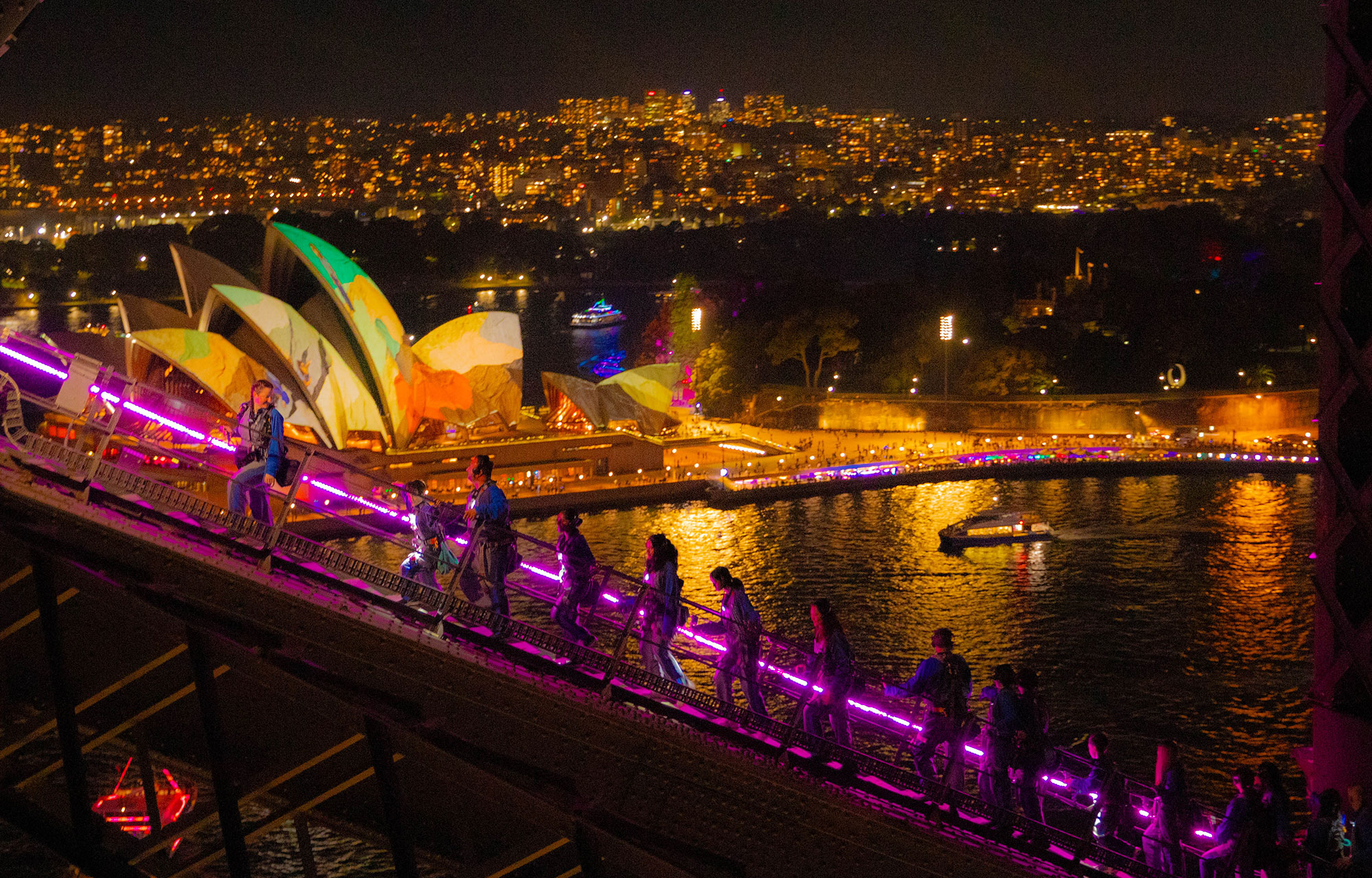 BridgeClimb Vivid Sydney Climb